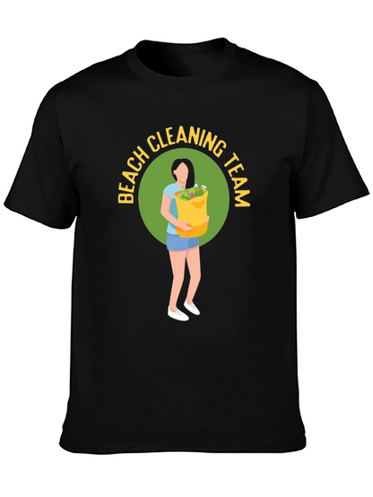 Beach Cleaning Team Graphic T-Shirt