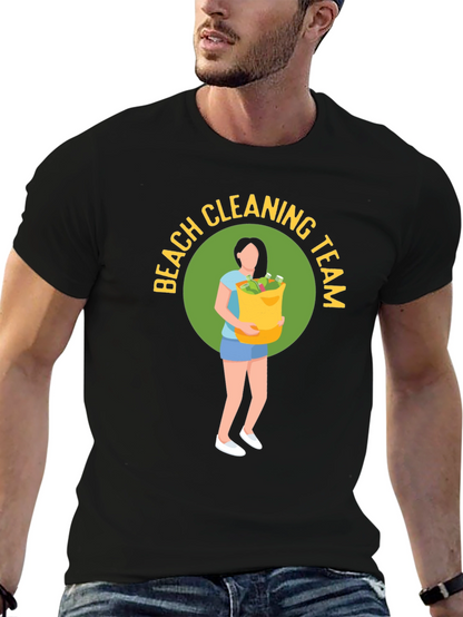 Beach Cleaning Team Graphic T-Shirt