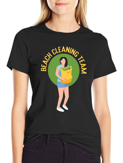 Beach Cleaning Team Graphic T-Shirt