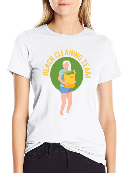 Beach Cleaning Team Graphic T-Shirt