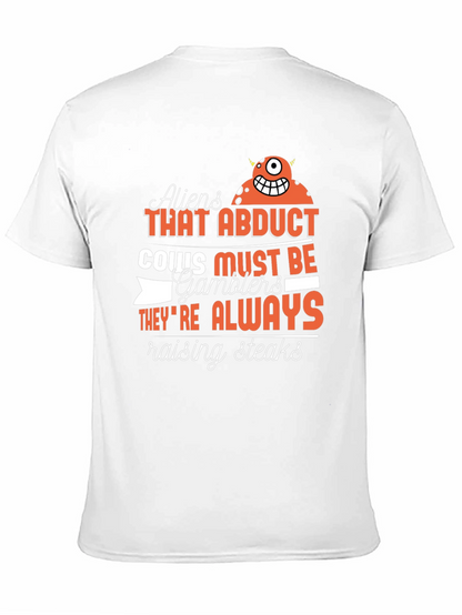 Aliens Abduct Cows Gamblers T-Shirt