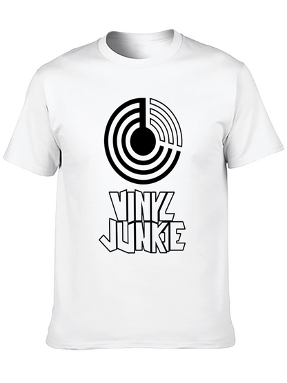 Vinyl Junkie Black Graphic Tee
