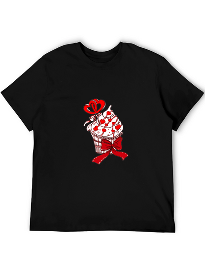Cupcake Heart Bow Valentines T-Shirt