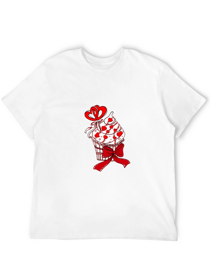 Cupcake Heart Bow Valentines T-Shirt
