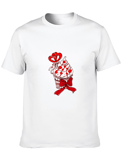 Cupcake Heart Bow Valentines T-Shirt