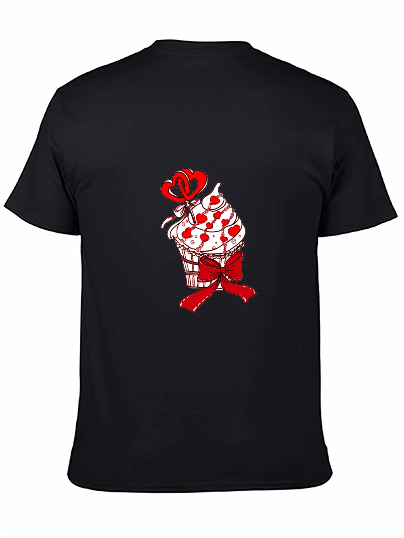 Cupcake Heart Bow Valentines T-Shirt