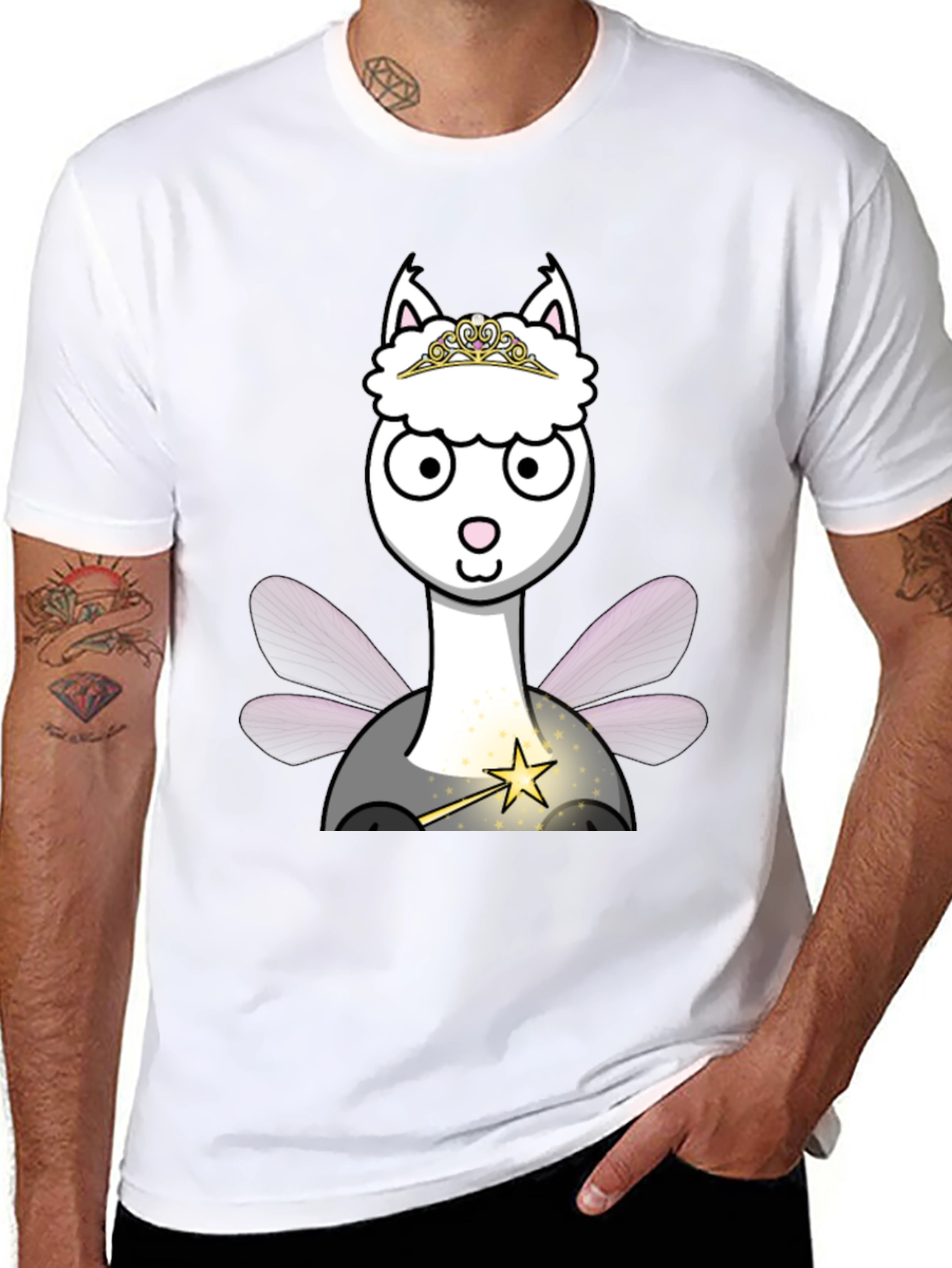 Llama Fairy T-Shirt - Whimsical & Cute