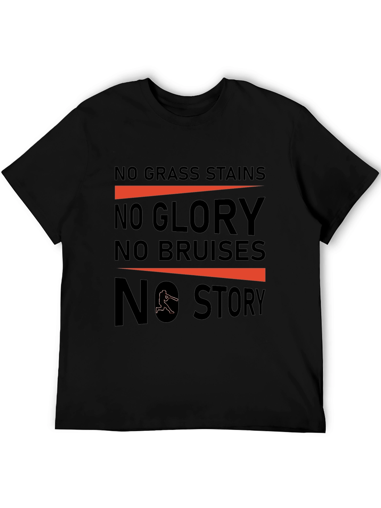 No Grass Stains Baseball T-Shirt