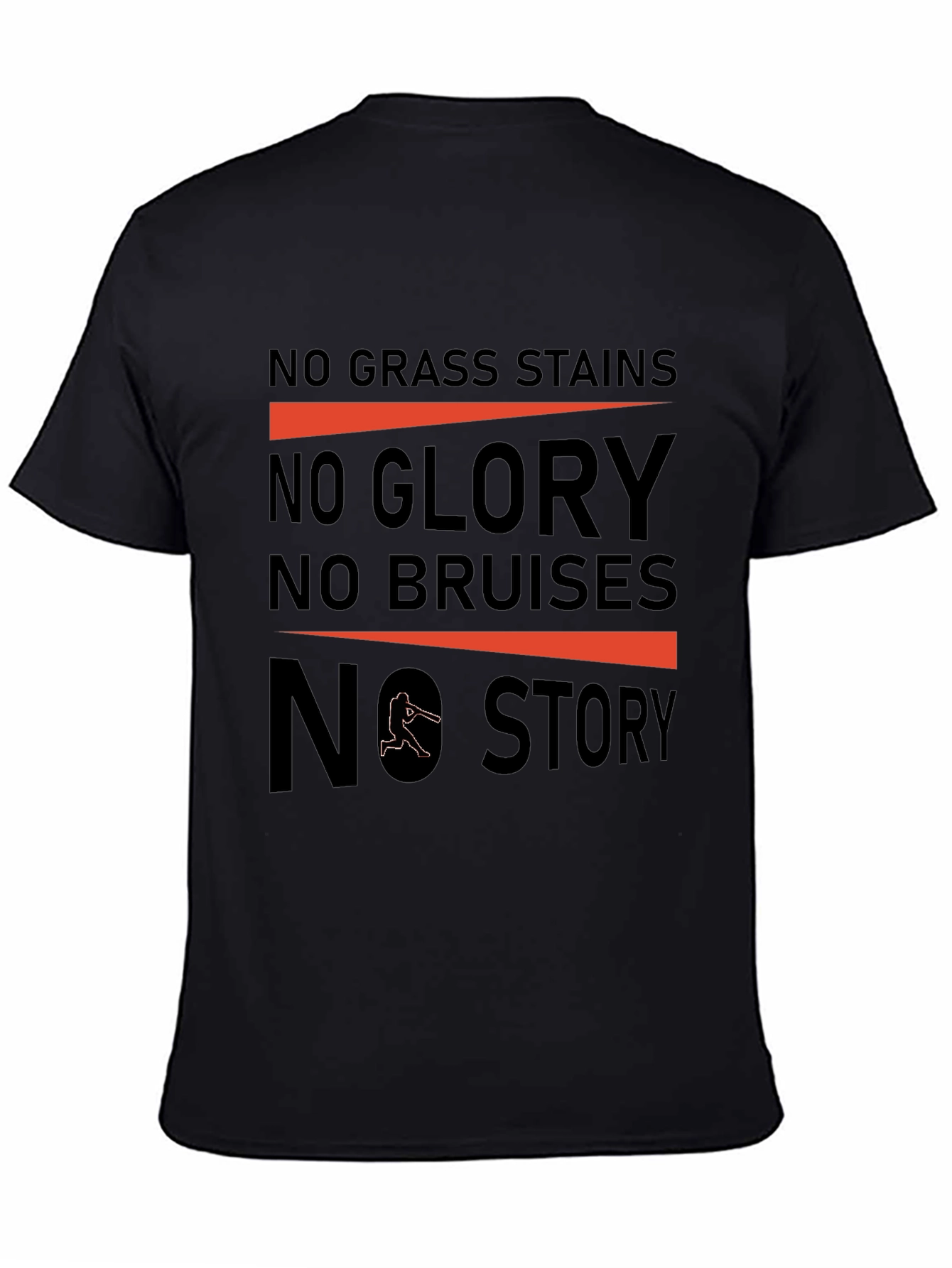 No Grass Stains Baseball T-Shirt
