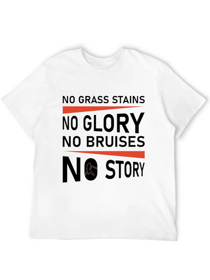 No Grass Stains Baseball T-Shirt
