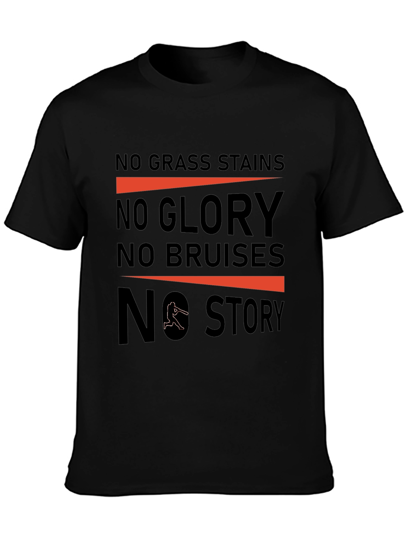 No Grass Stains Baseball T-Shirt