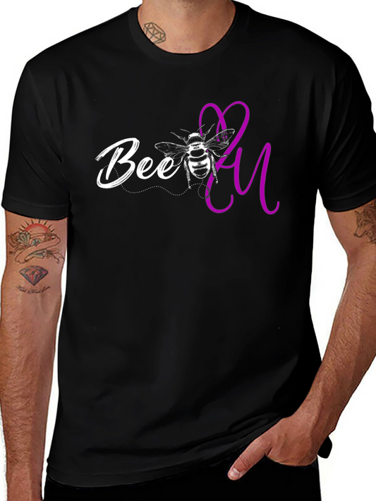 Bee You Graphic T-Shirt - Black Casual Tee