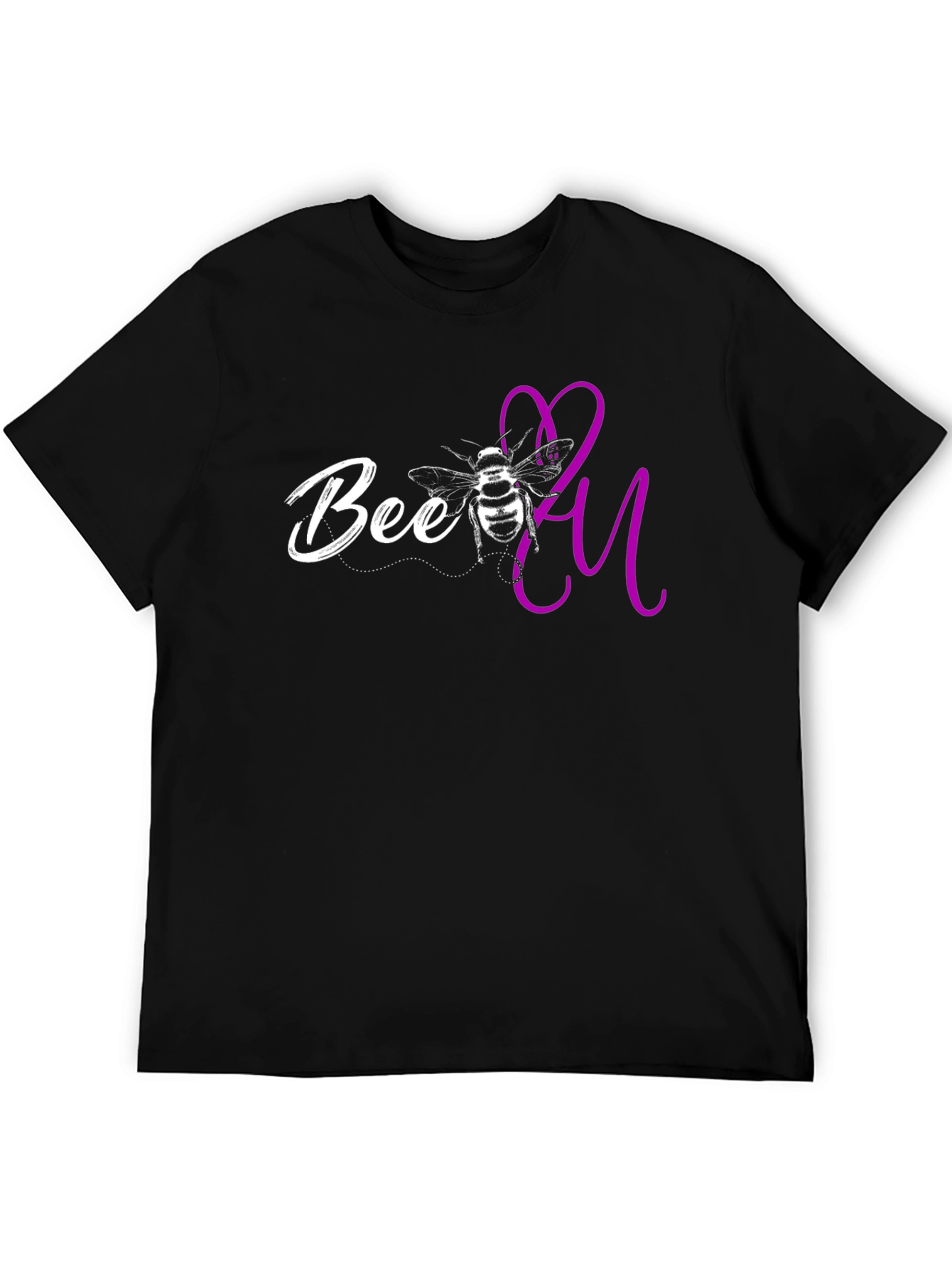 Bee You Graphic T-Shirt - Black Casual Tee