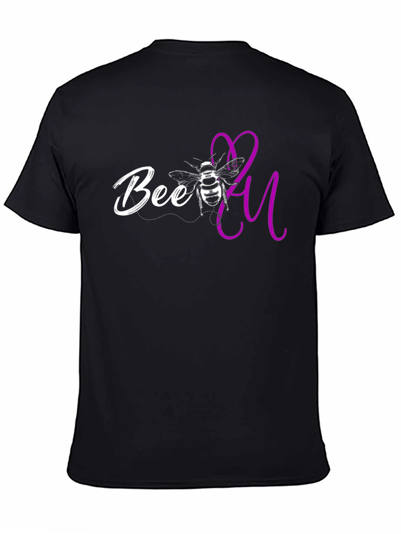 Bee You Graphic T-Shirt - Black Casual Tee