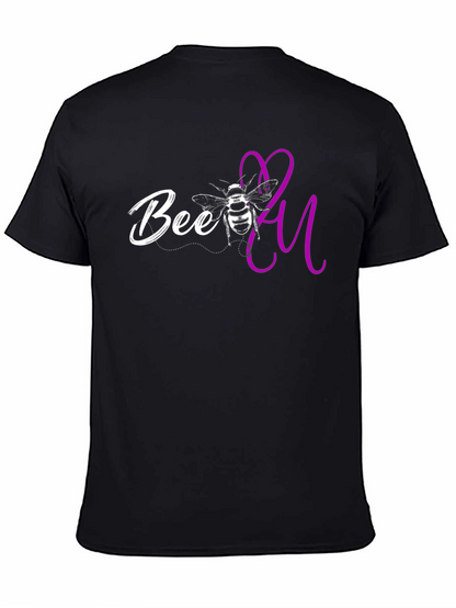 Bee You Graphic T-Shirt - Black Casual Tee