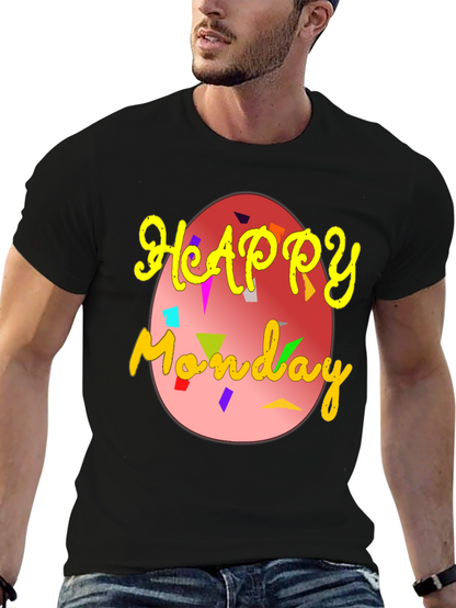 Happy Monday Egg Graphic T-Shirt