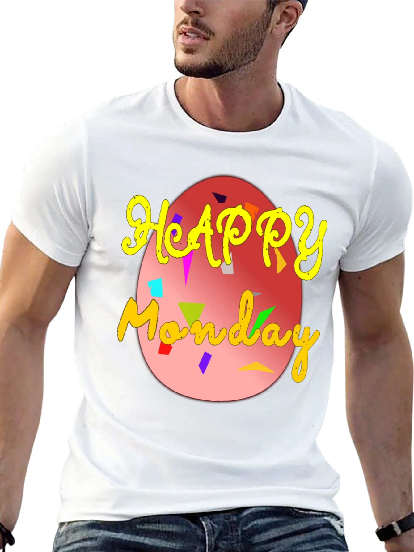 Happy Monday Egg Graphic T-Shirt