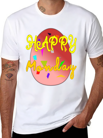 Happy Monday Egg Graphic T-Shirt