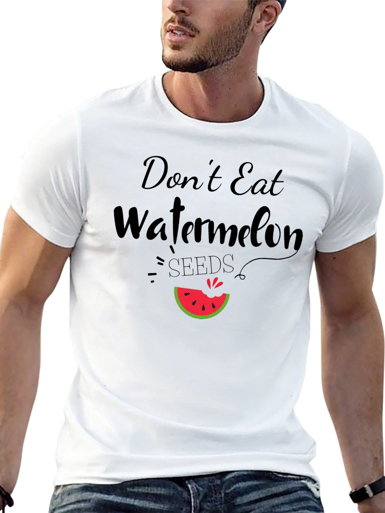Dont Eat Watermelon Seeds Funny Graphic Tee