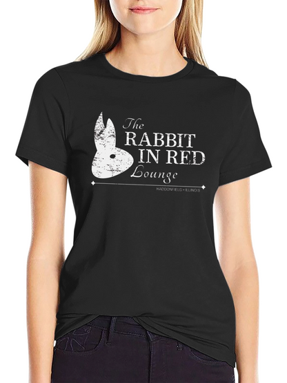 Rabbit In Red Lounge T-Shirt - Haddonfield Illinois