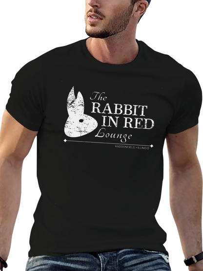 Rabbit In Red Lounge T-Shirt - Haddonfield Illinois