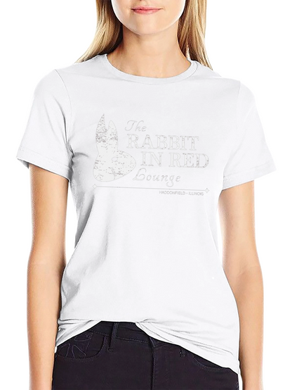 Rabbit In Red Lounge T-Shirt - Haddonfield Illinois