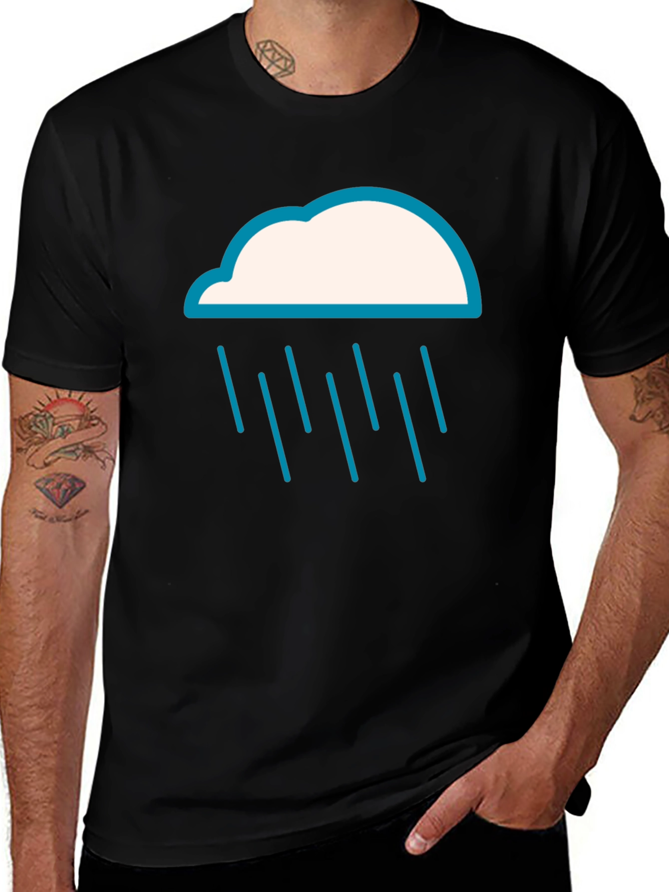 Rain Cloud Graphic Tee - Weather T-Shirt