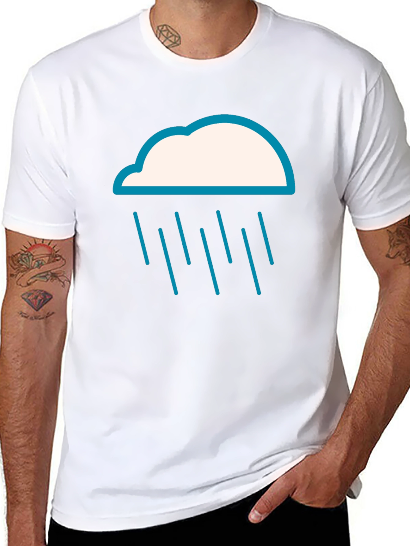 Rain Cloud Graphic Tee - Weather T-Shirt