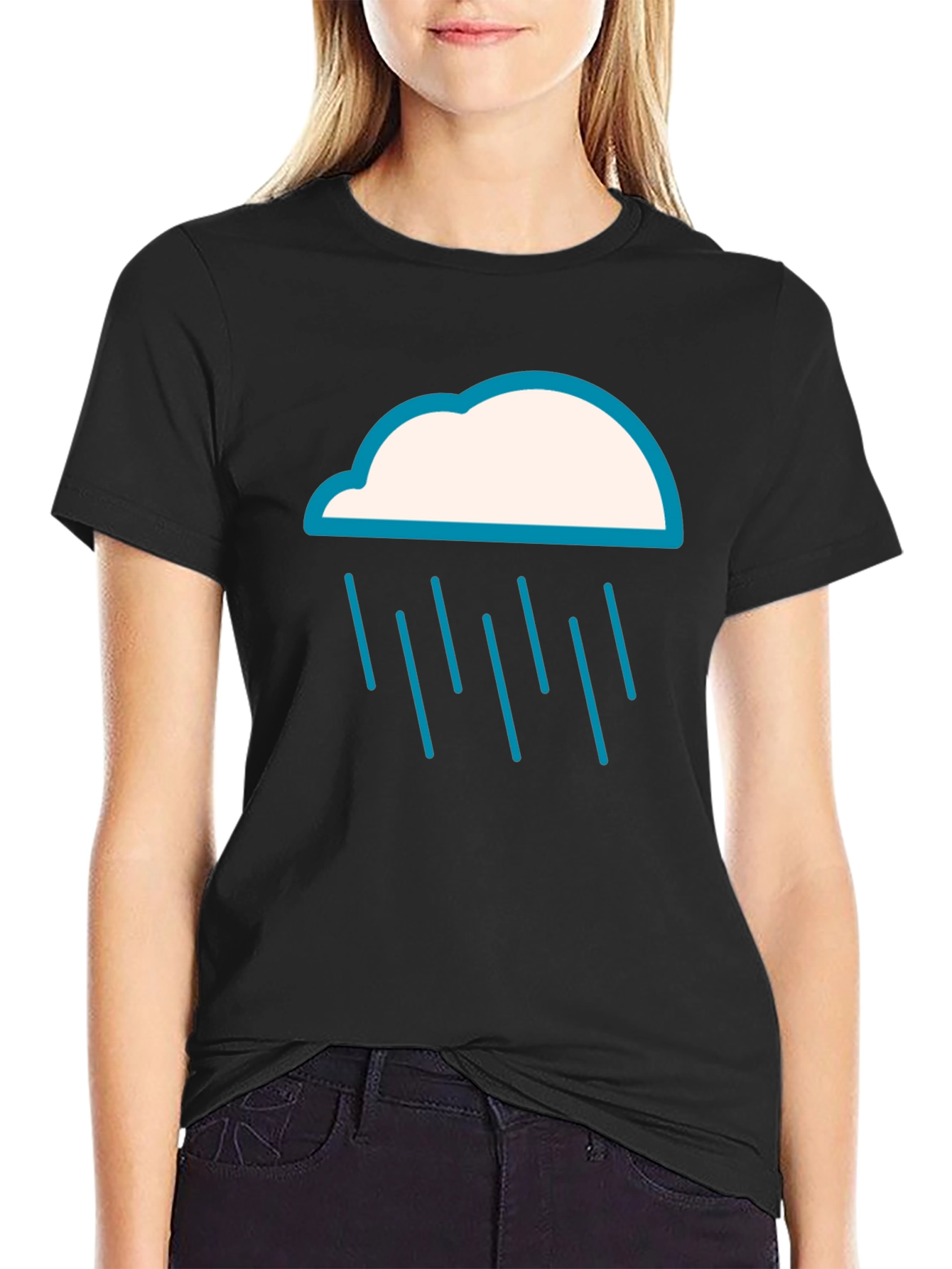 Rain Cloud Graphic Tee - Weather T-Shirt