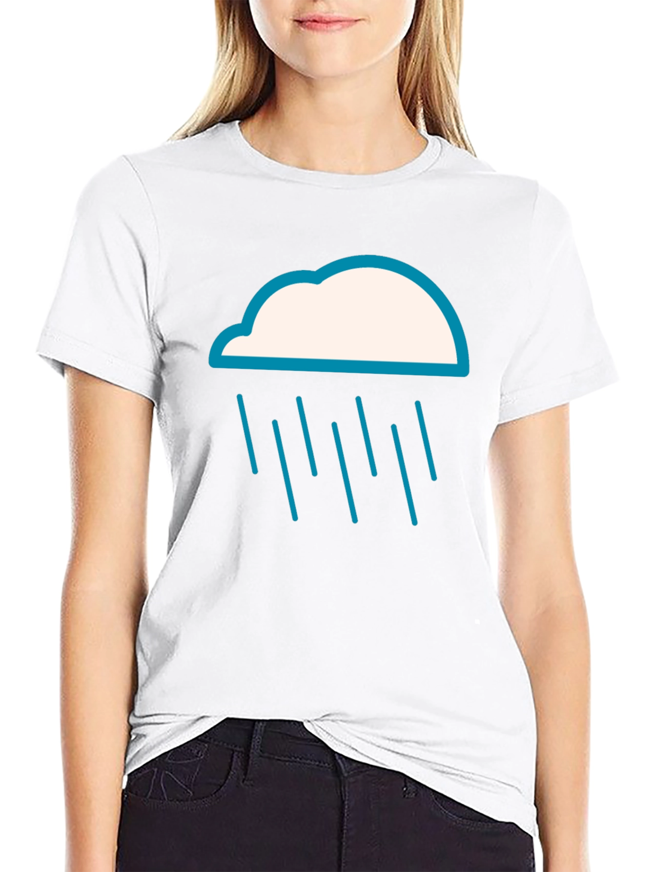 Rain Cloud Graphic Tee - Weather T-Shirt