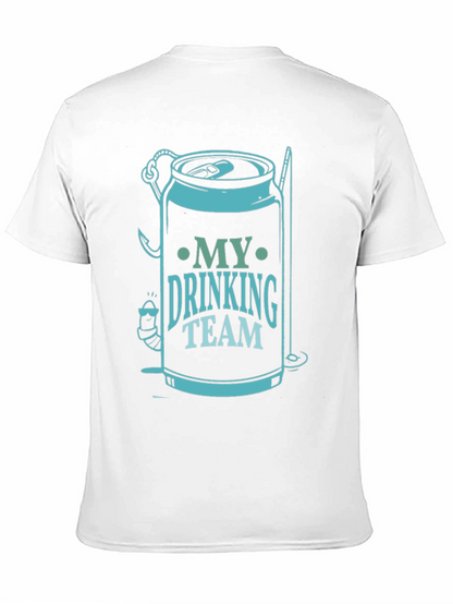 My Drinking Team Black Graphic T-Shirt