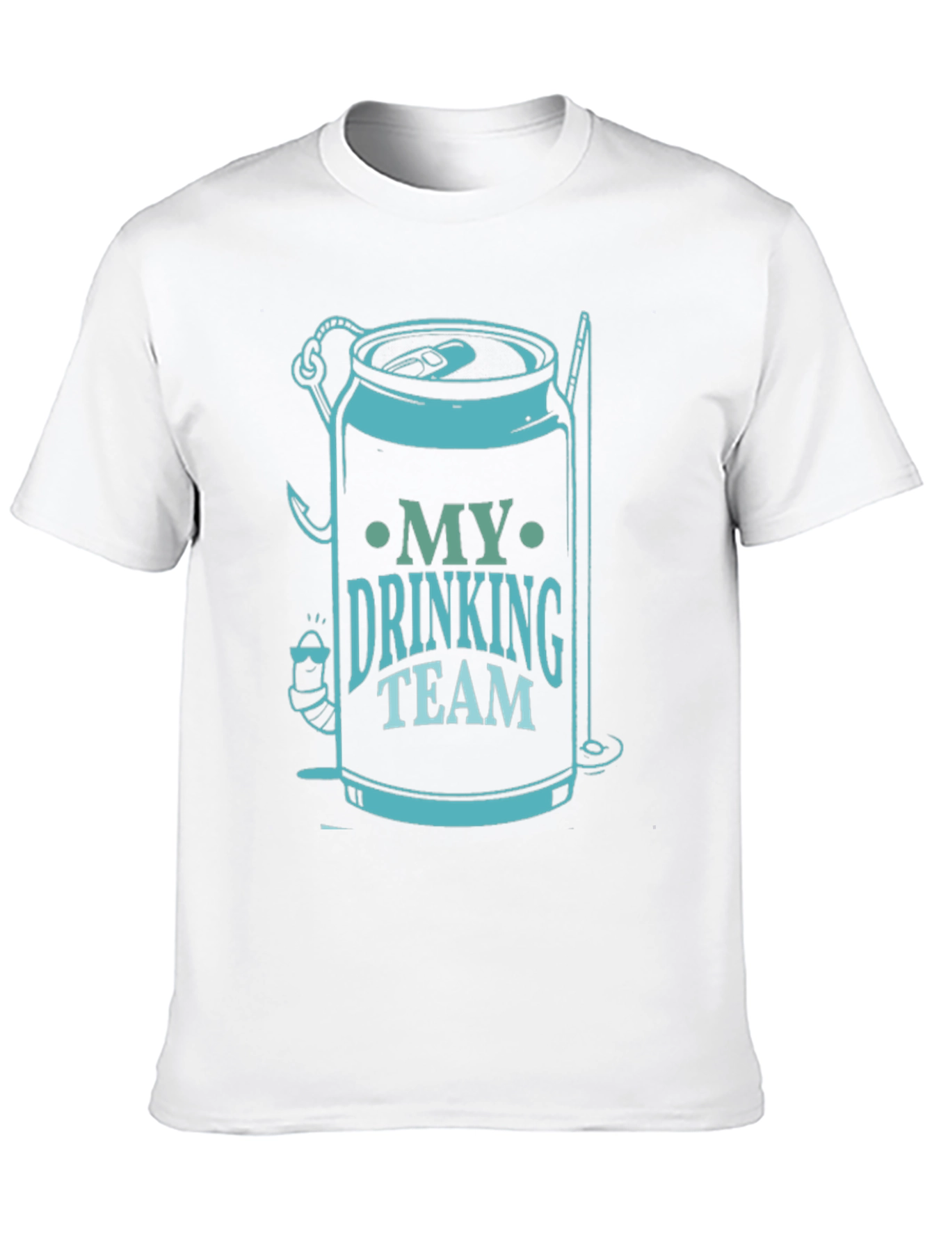 My Drinking Team Black Graphic T-Shirt