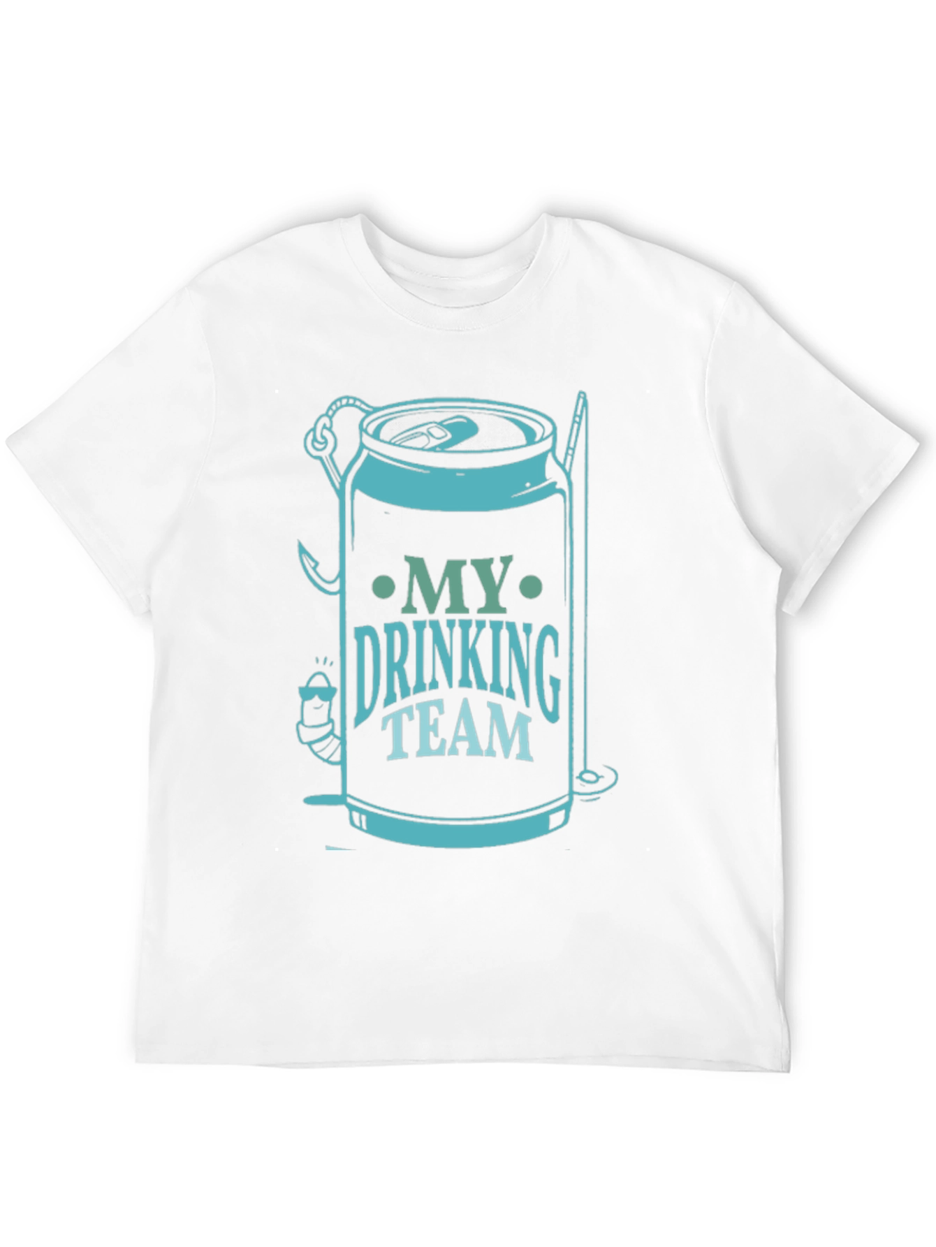 My Drinking Team Black Graphic T-Shirt