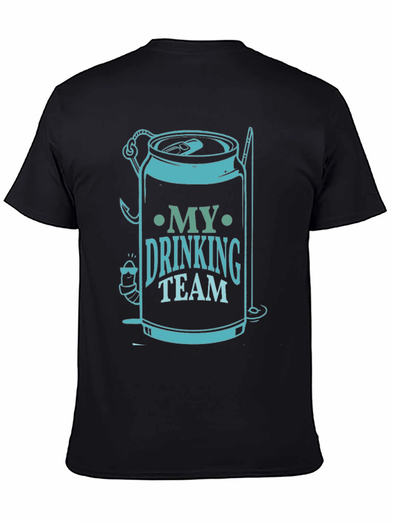 My Drinking Team Black Graphic T-Shirt