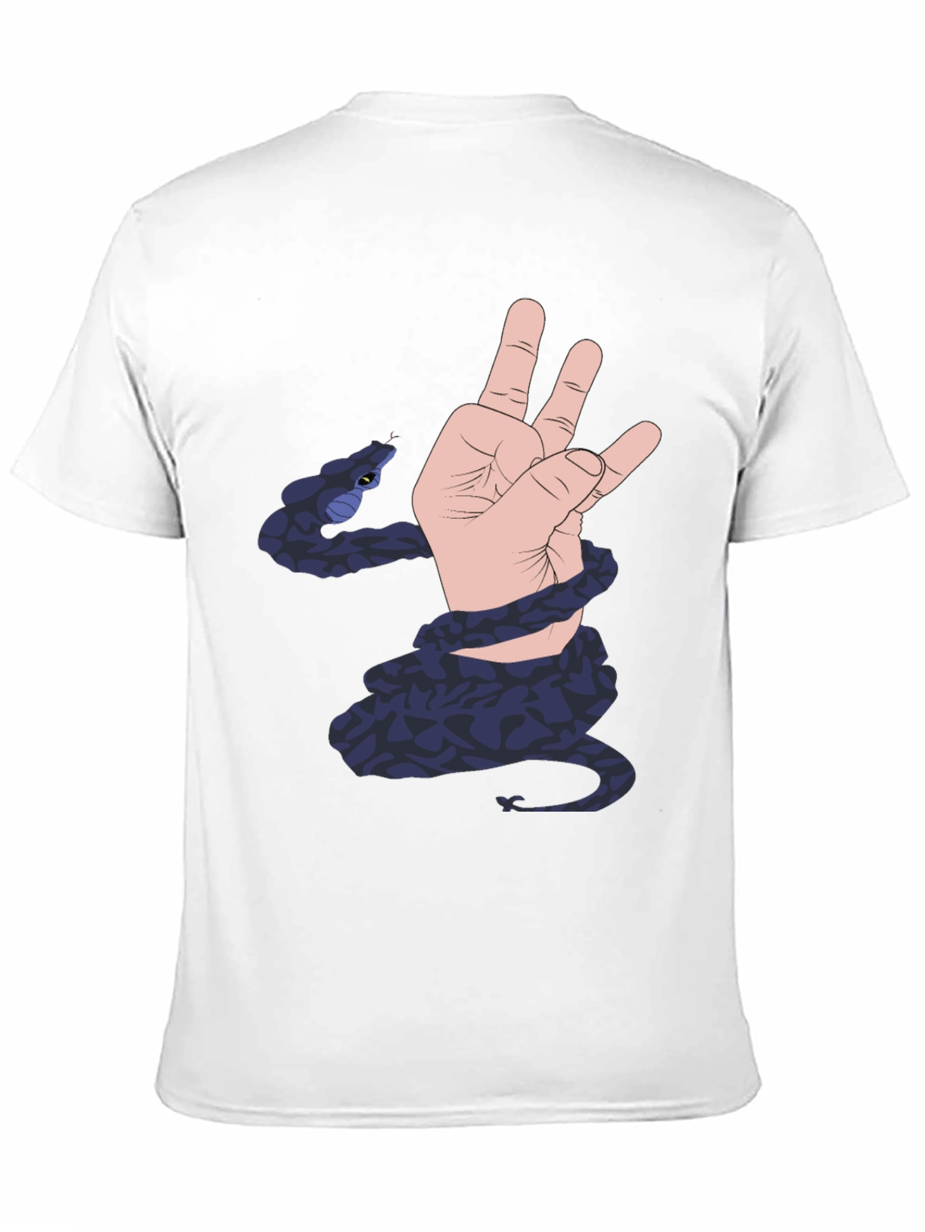 Snake Hand Graphic Black T-Shirt