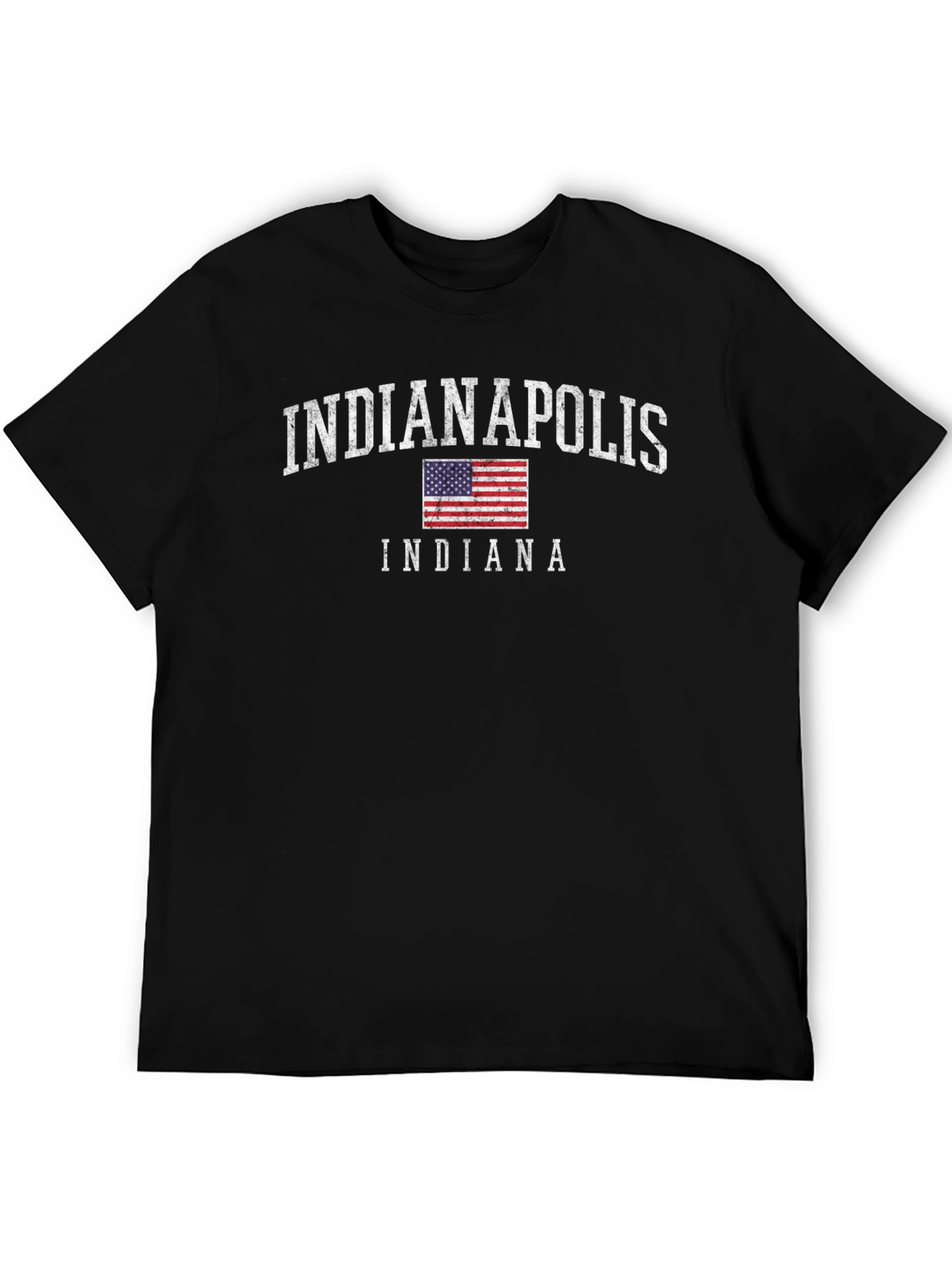 Indianapolis Indiana Flag Graphic T-Shirt