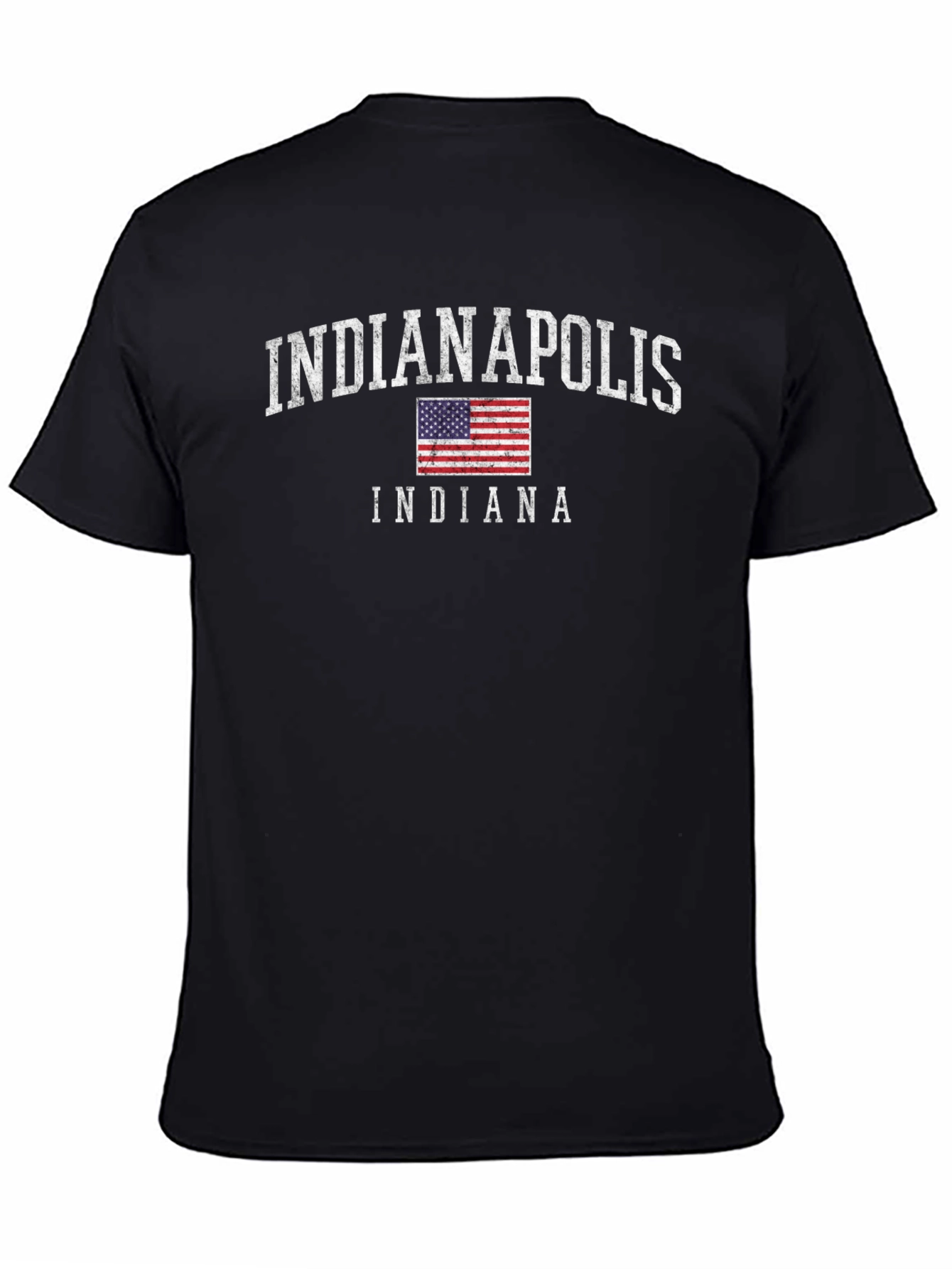 Indianapolis Indiana Flag Graphic T-Shirt