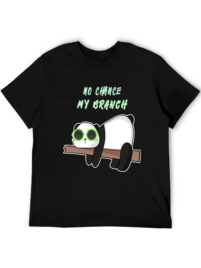 Lazy Panda on Branch Graphic T-Shirt