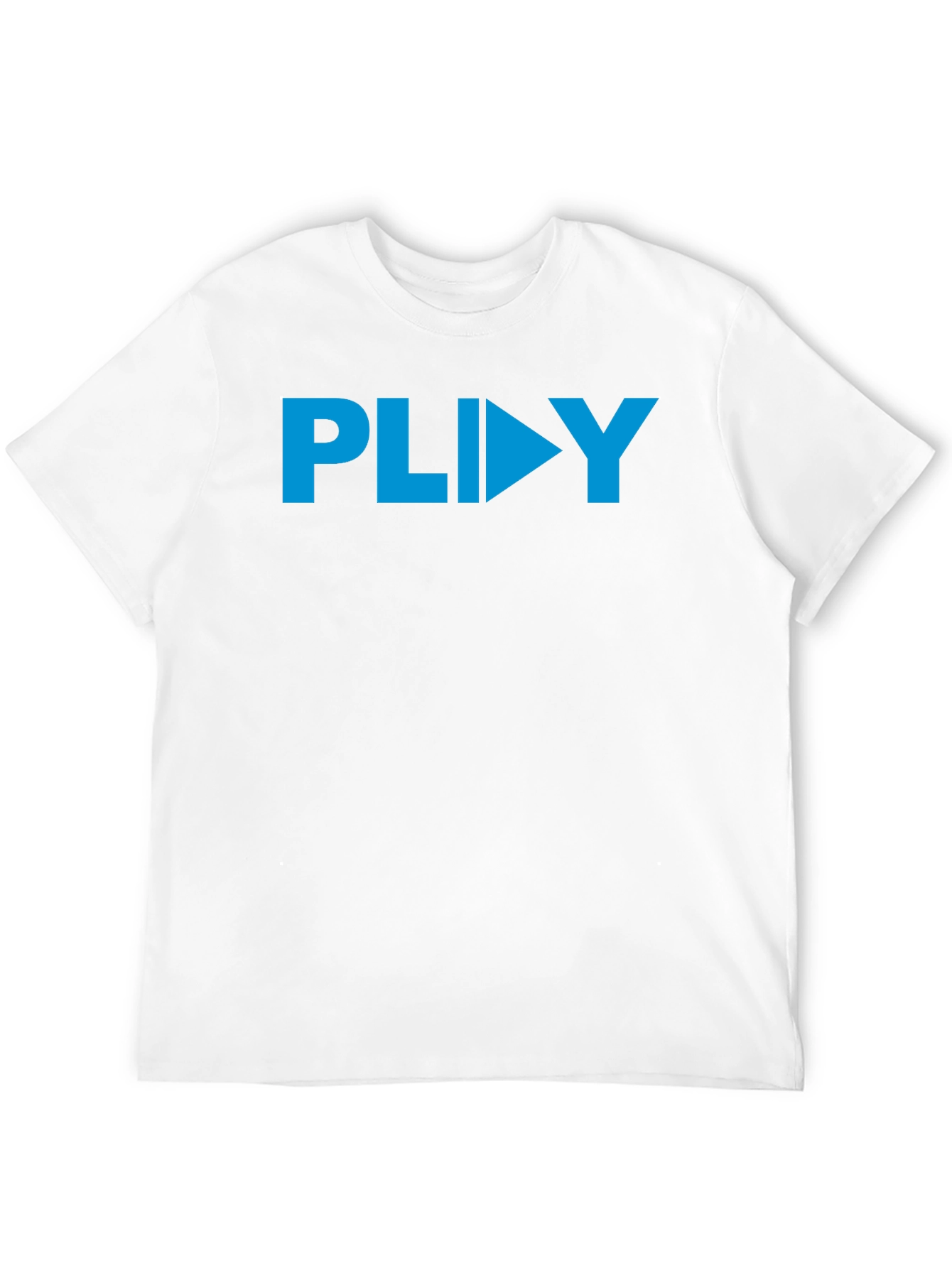 PLIIY Graphic Tee - Stylish Blue Print on Black