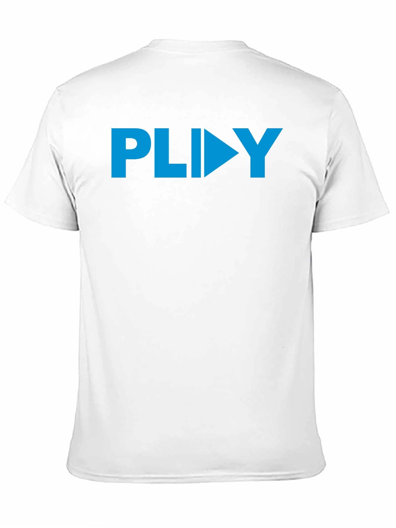 PLIIY Graphic Tee - Stylish Blue Print on Black