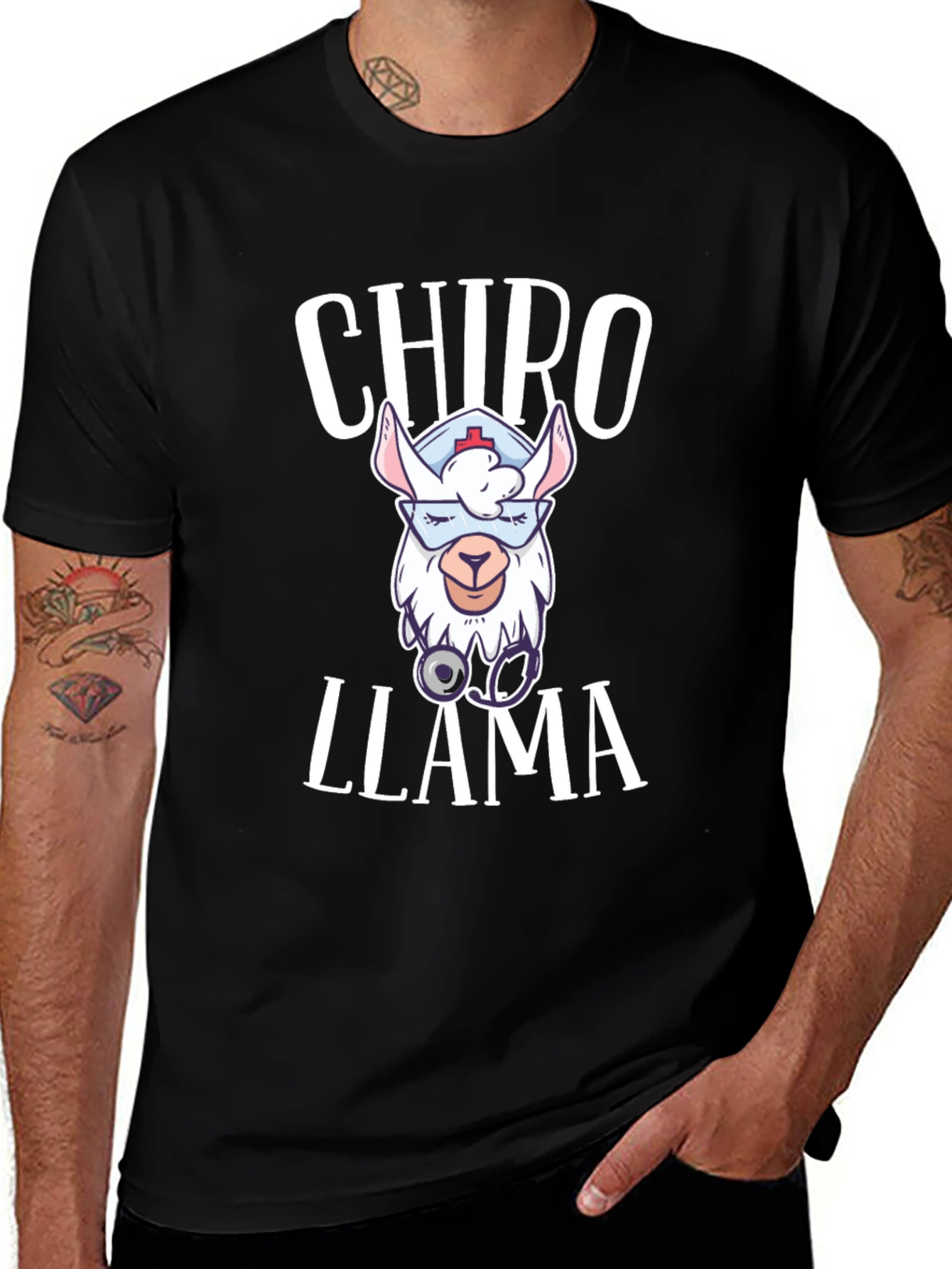 Chiro Llama T-Shirt - Cute Chiropractor Gift