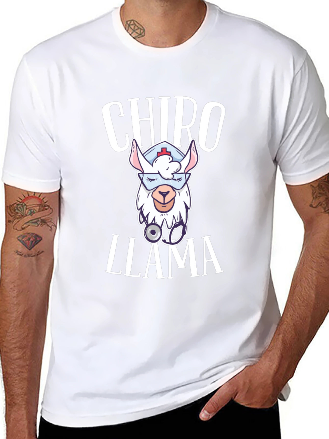 Chiro Llama T-Shirt - Cute Chiropractor Gift