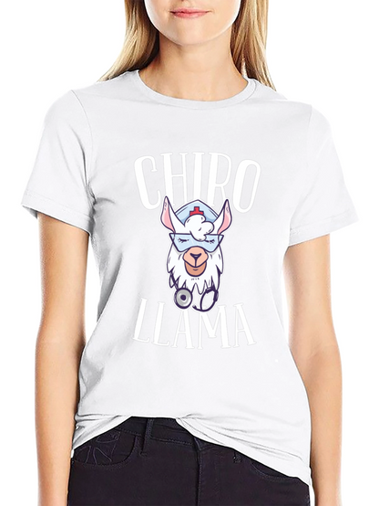 Chiro Llama T-Shirt - Cute Chiropractor Gift