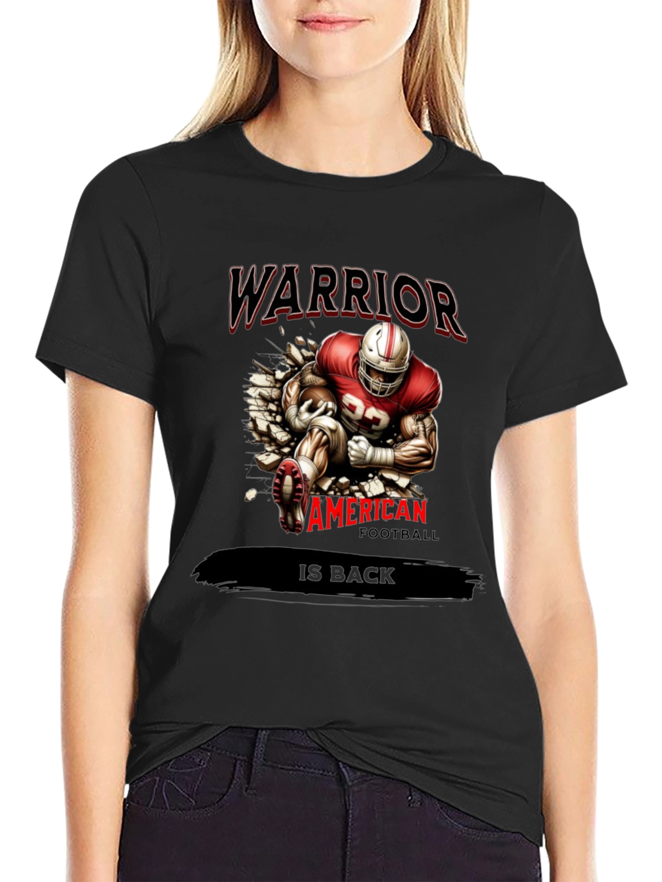 Warrior Football Graphic T-Shirt