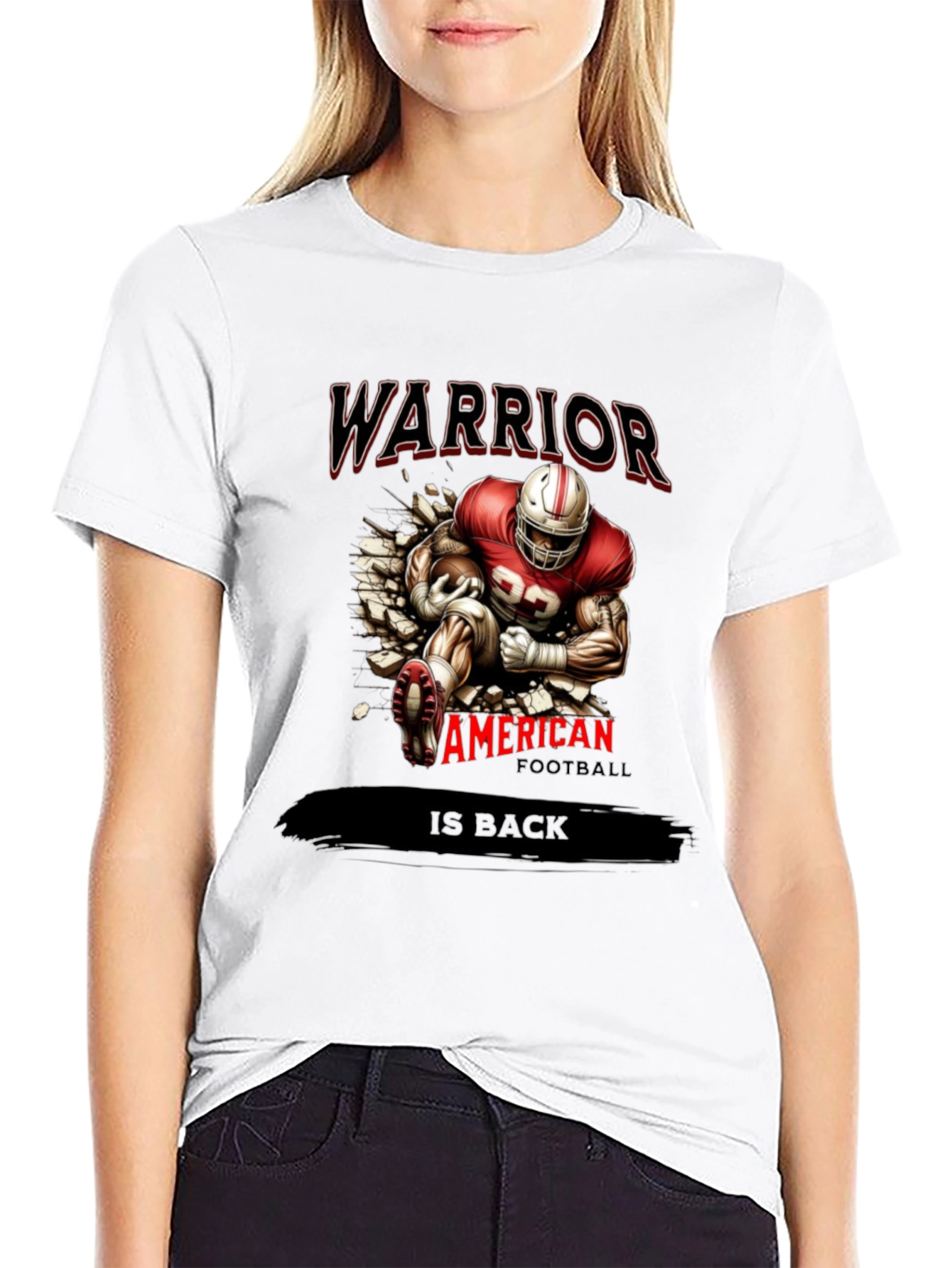 Warrior Football Graphic T-Shirt