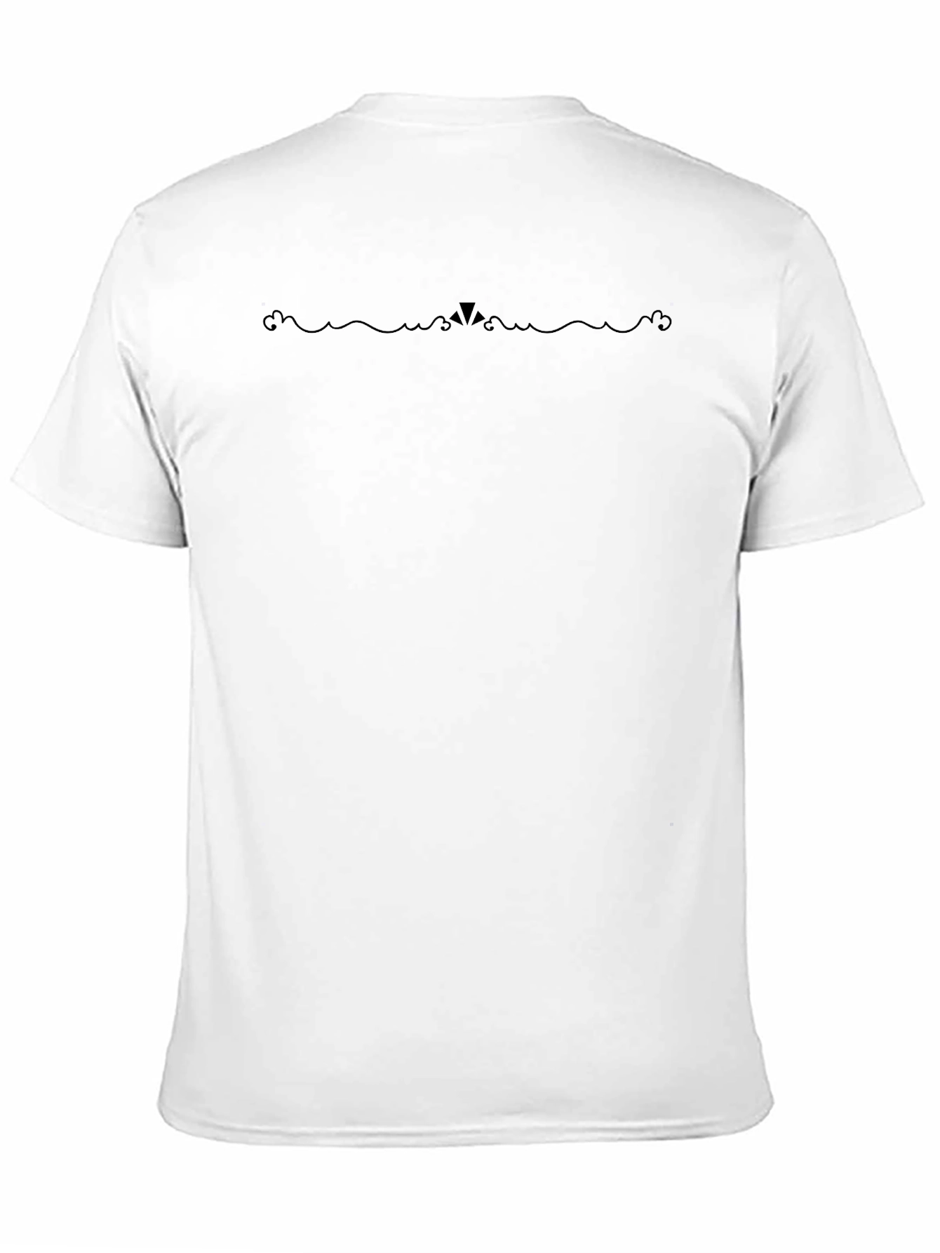 Stylish Black Crew Neck Graphic Tee