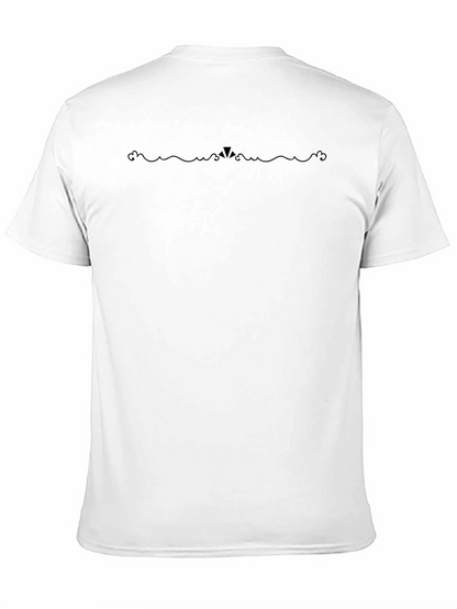Stylish Black Crew Neck Graphic Tee