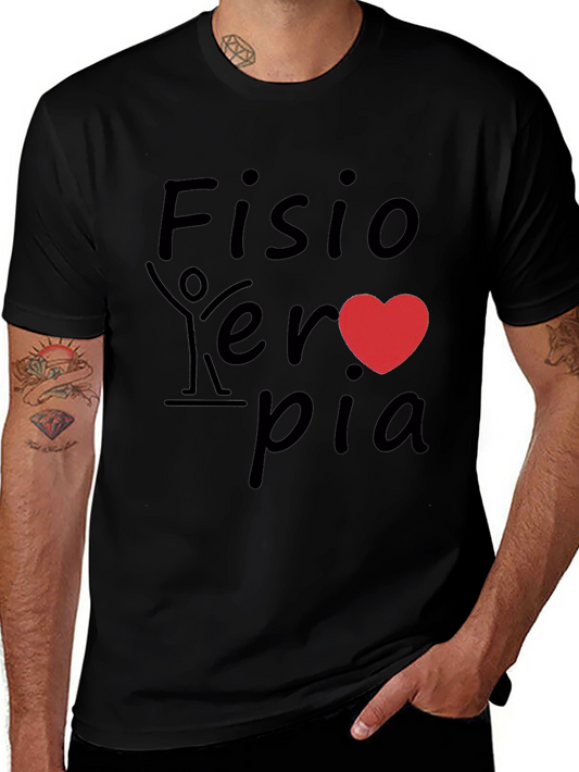 Fisioterapia Heart Graphic Tee - Black