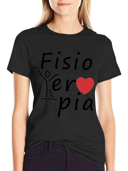 Fisioterapia Heart Graphic Tee - Black