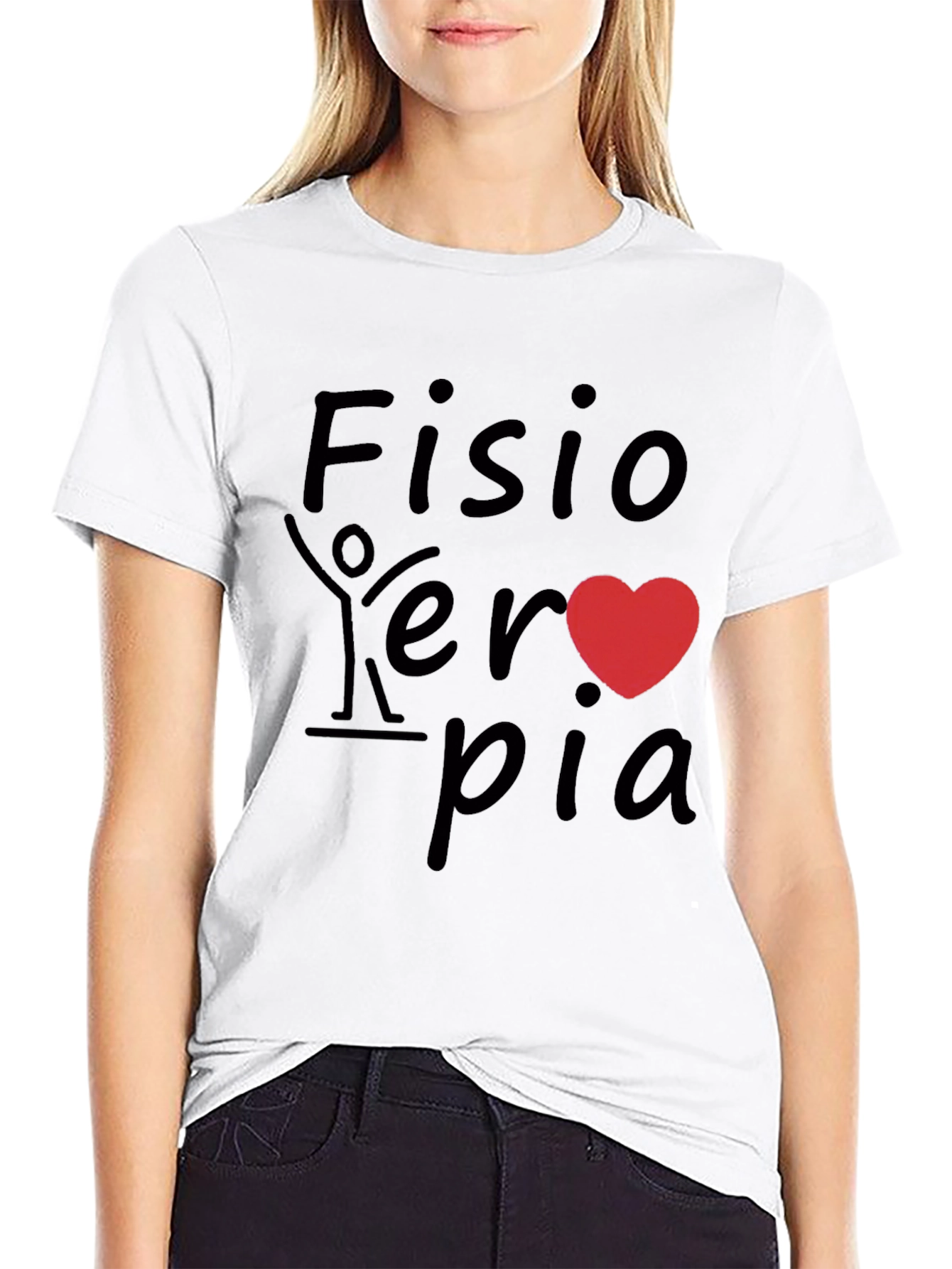 Fisioterapia Heart Graphic Tee - Black